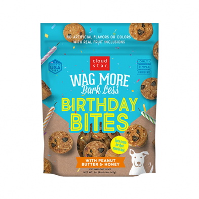 Wag More, Bark Less Birthday Bites with Peanut Butter and Honey