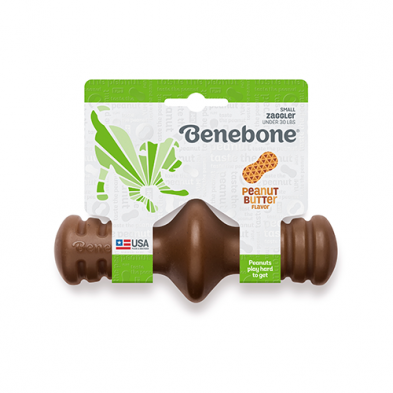 Benebone Zaggler Peanut Butter Chew Toy