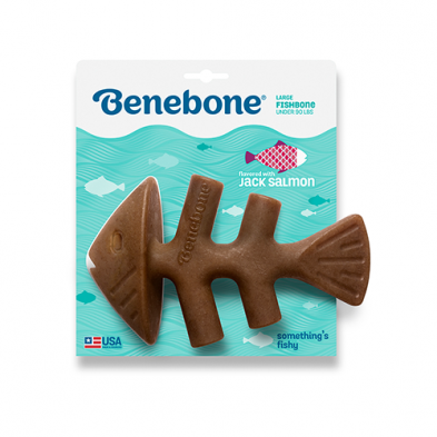 Benebone Fishbone Salmon Flavoured Chew Toy