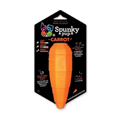 Spunky Pup Carrot Dog Toy