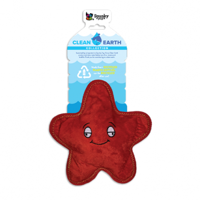 Spunky Pup Clean Earth Starfish Dog Toy