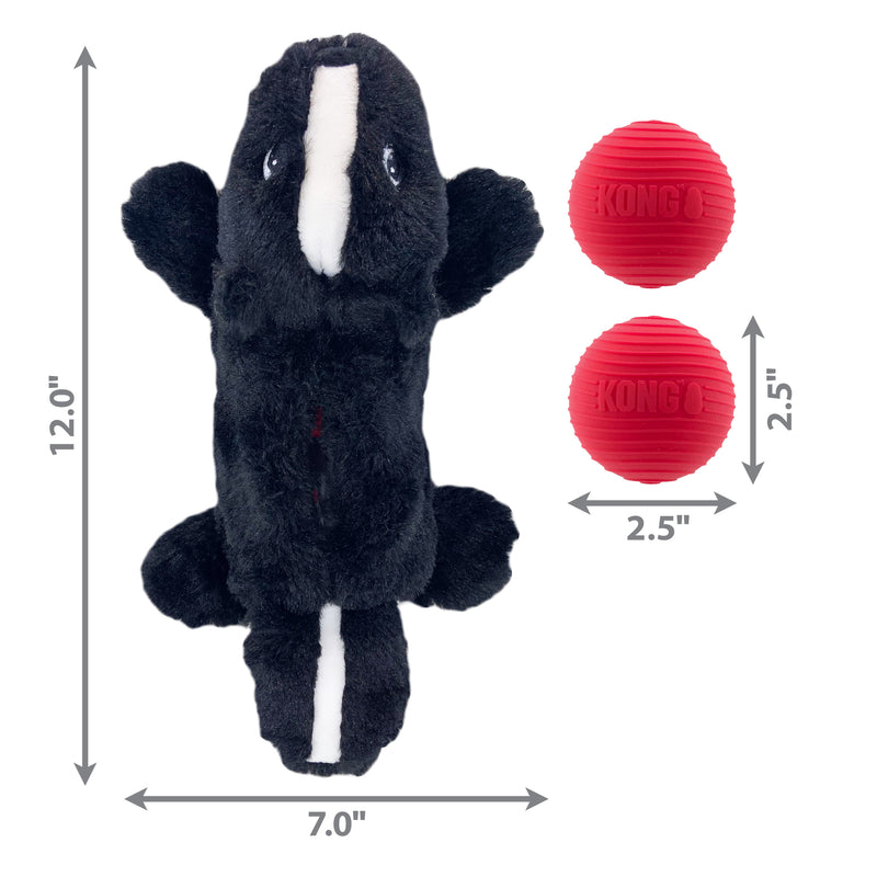 Kong Cozie Pocketz Skunk Dog Toy