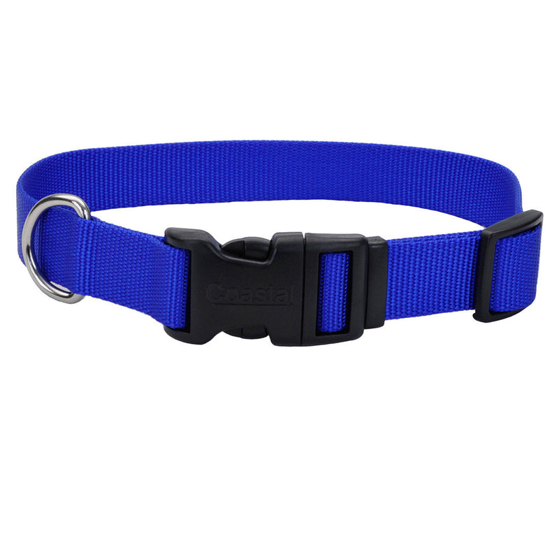 Coastal Adjustable Dog Collar Blue