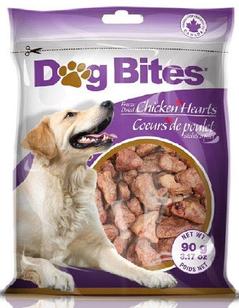 Dog Bites Freeze Dried Chicken Hearts