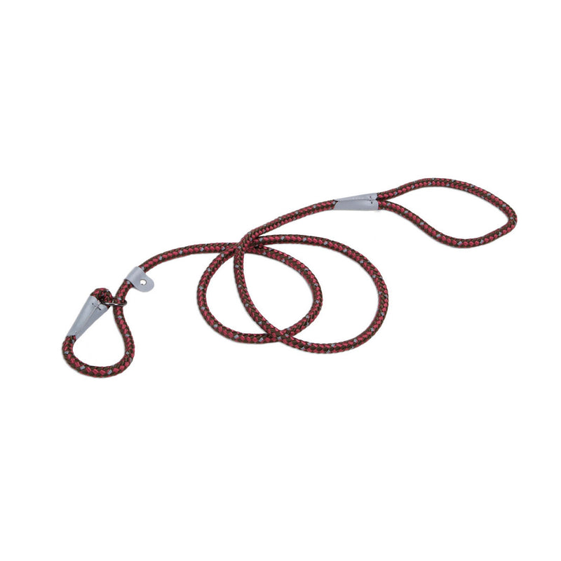 K9 Explorer Reflective Braided Rope Slip Dog Leash Berry