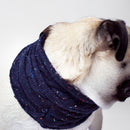 Canada Pooch Cableknit Scarf Blue