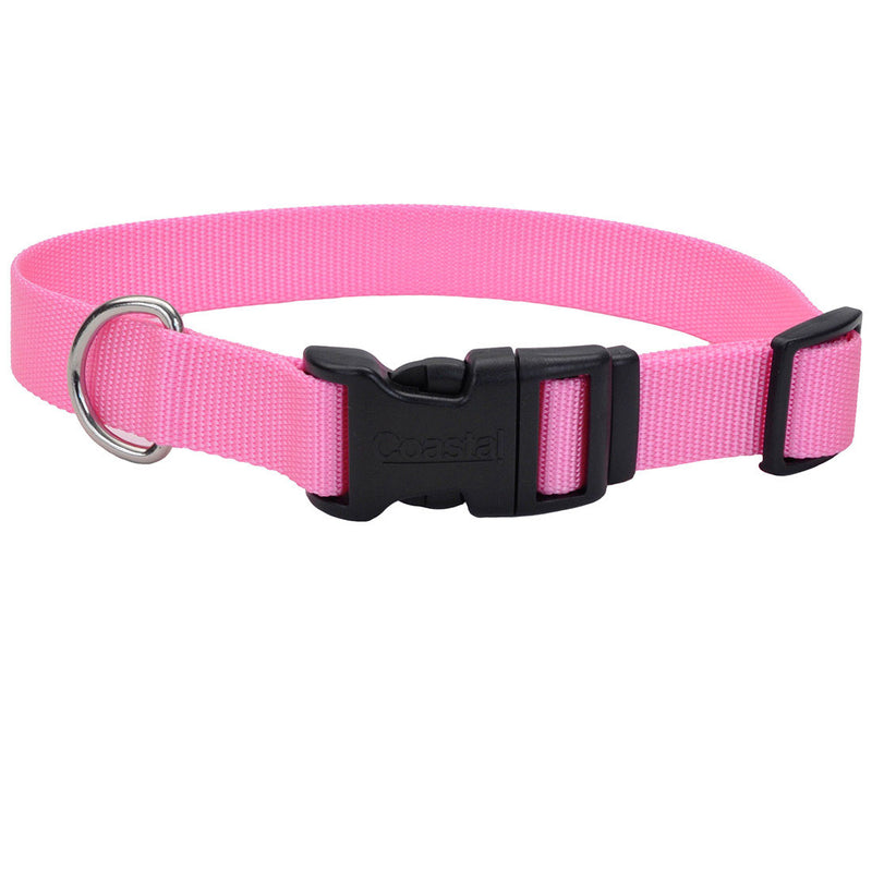 Coastal Adjustable Dog Collar Pink