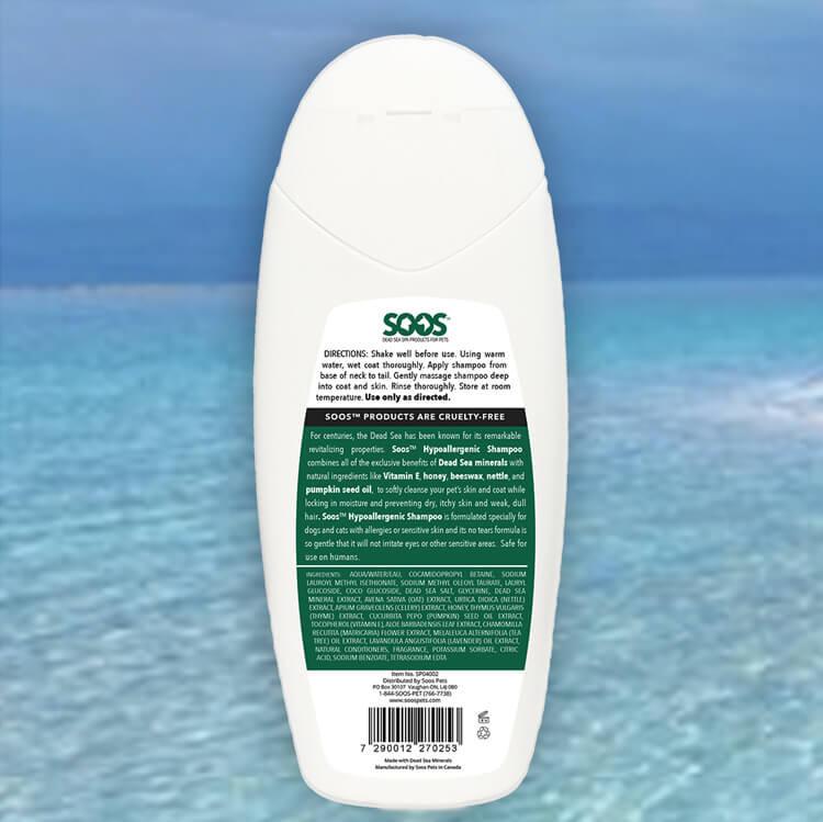 Soos Hypoallergenic Shampoo for Dogs and Cats