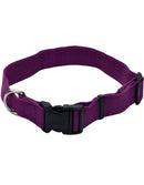 New Earth Soy Adjustable Dog Collar Eggplant