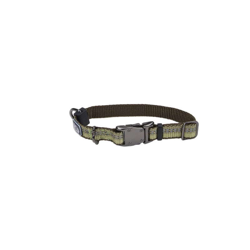 K9 Explorer Reflective Adjustable Dog Collar Fern