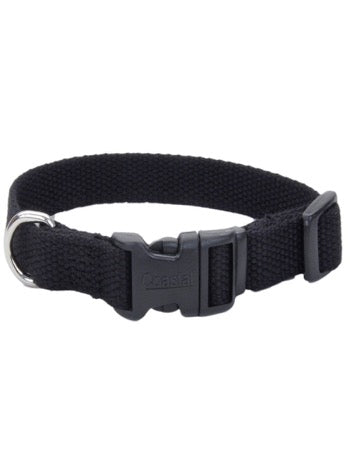 New Earth Soy Adjustable Dog Collar Onyx