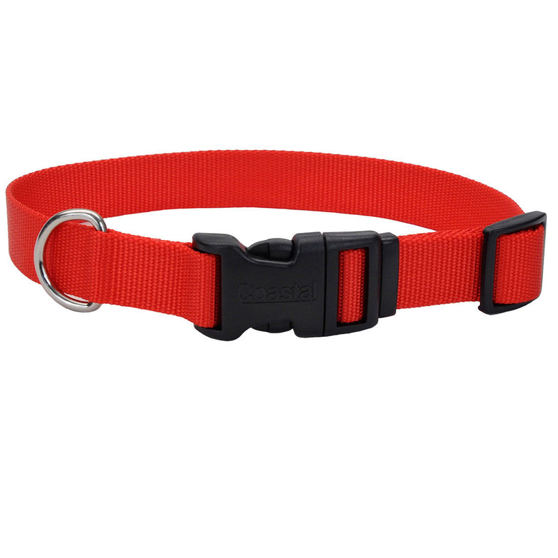 Coastal Adjustable Dog Collar Red