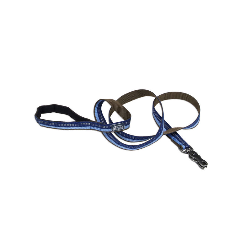K9 Explorer Reflective Dog Leash with Scissor Snap Sapphire
