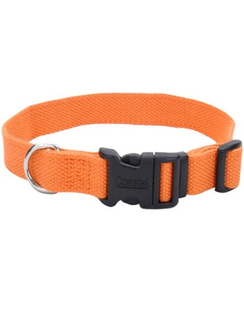 New Earth Soy Adjustable Dog Collar Pumpkin