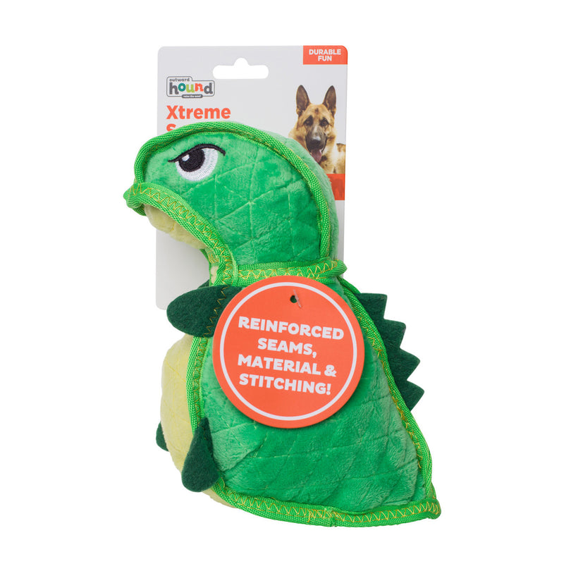 Outward Hound Seamz Dino Plush Dog Toy
