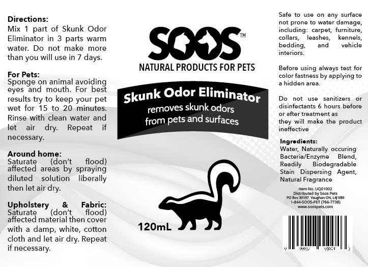 Natural Skunk Odor Eliminator
