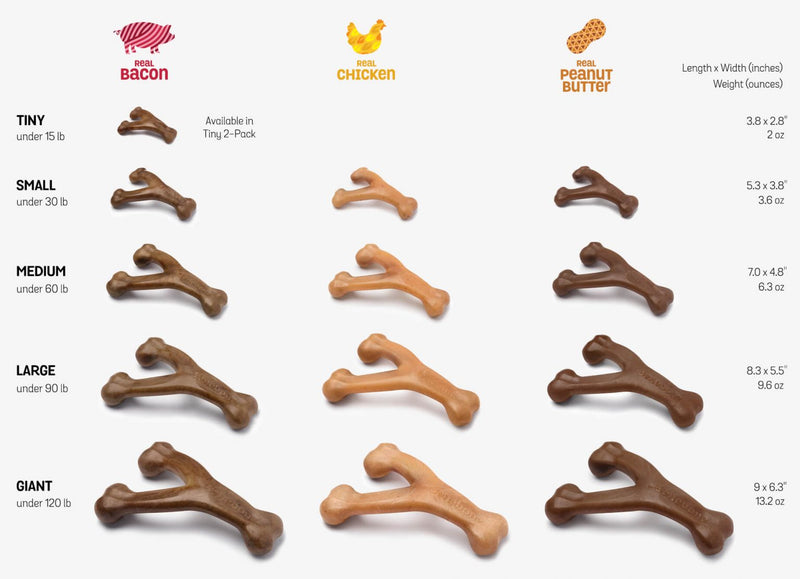 Benebone Wishbone Peanut Butter Chew Toy