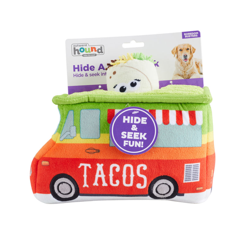 Outward Hound Hide A Taco Plush Dog Toy Puzzle