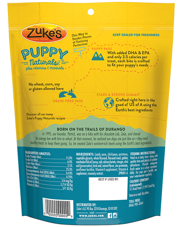 Zuke's Puppy Lamb & Chickpea Recipe